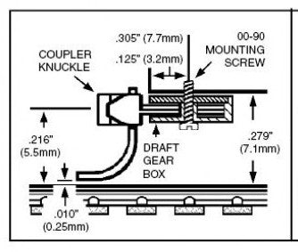 Micro Trains Line N 00110006 (1015-1-10) Universal Body Mount Couplers Short Shank Assembled - 10 Pair