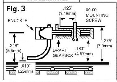 Micro Trains Line N 00102009 (1025-1) (1023) Universal Body Mount Couplers Assembled - 2 Pair