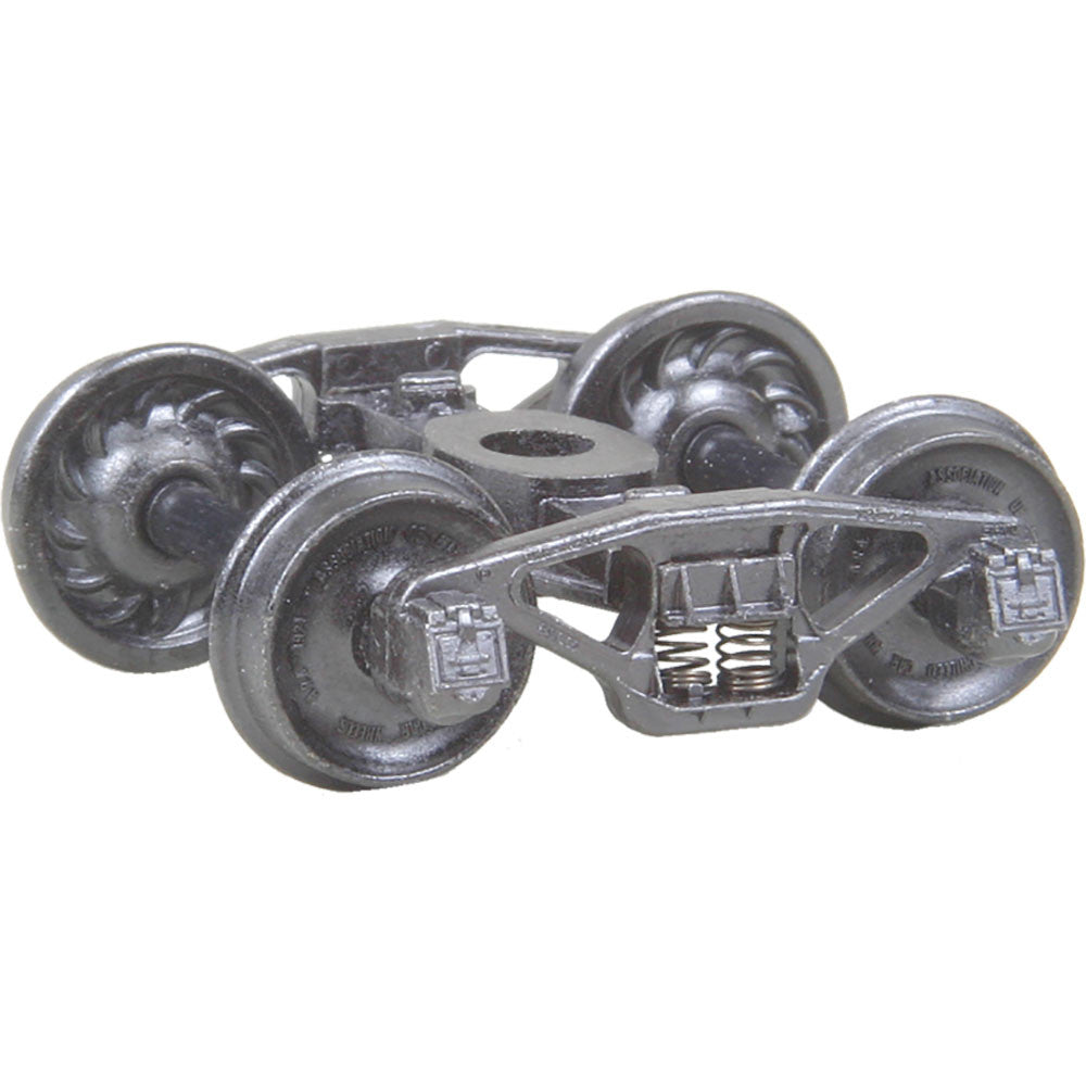Kadee HO #557 Pennsylvania 2D-F8 50-Ton Self Centering Trucks with 33 inch Ribbed Back Wheels Metal Fully Sprung - 1 Pair