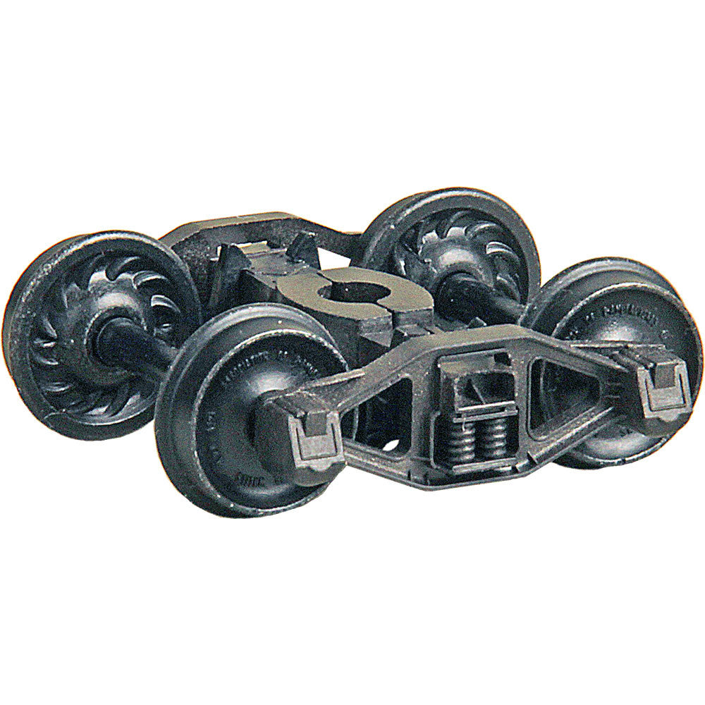 Kadee HO #572 Bettendorf T-Section Self Centering Trucks with 33 inch Ribbed Back Wheels 'HGC' - 1 Pair