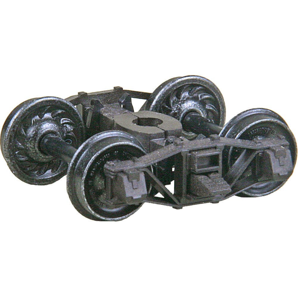 Kadee HO #583 Arch Bar Self Centering Caboose Trucks with 33 inch Ribbed Back Wheels Leaf Spring 'HGC' - 1 Pair