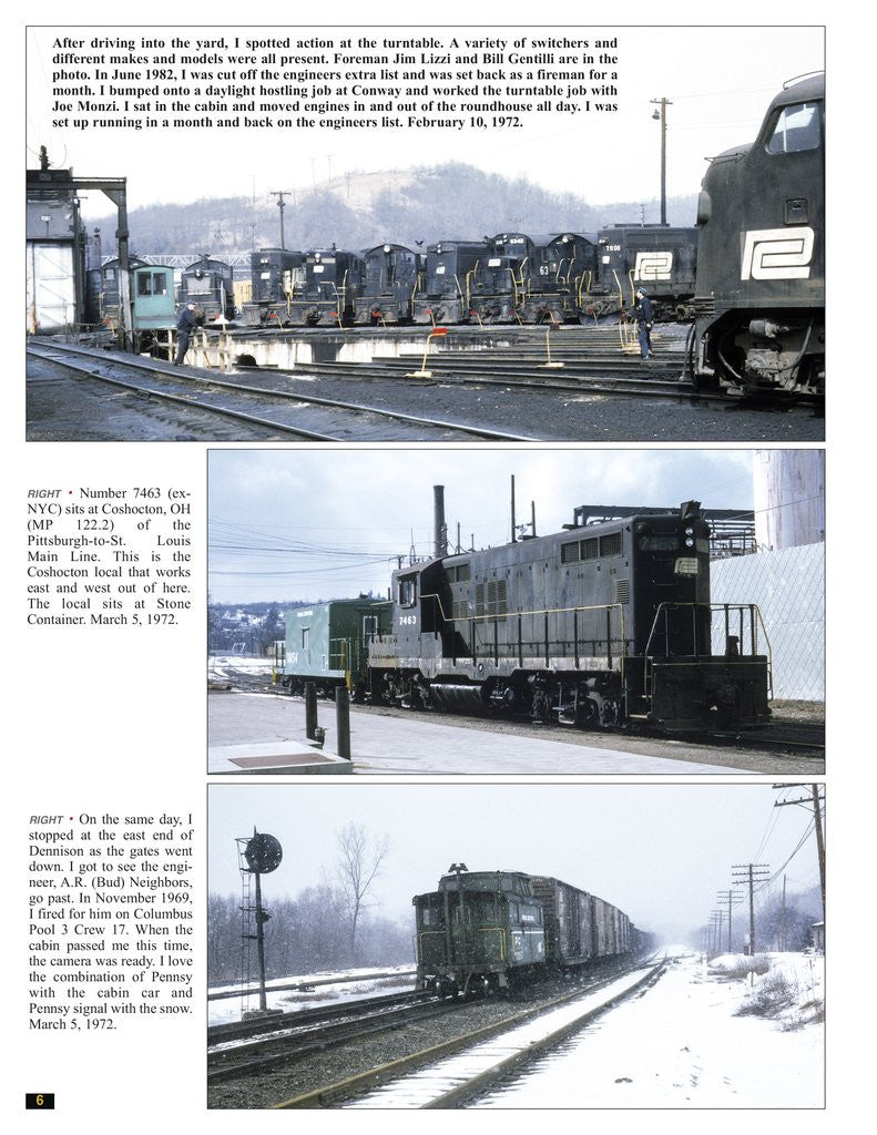 Morning Sun Books 1737 Penn Central and Conrail Trackside with Engineer Chip Syme