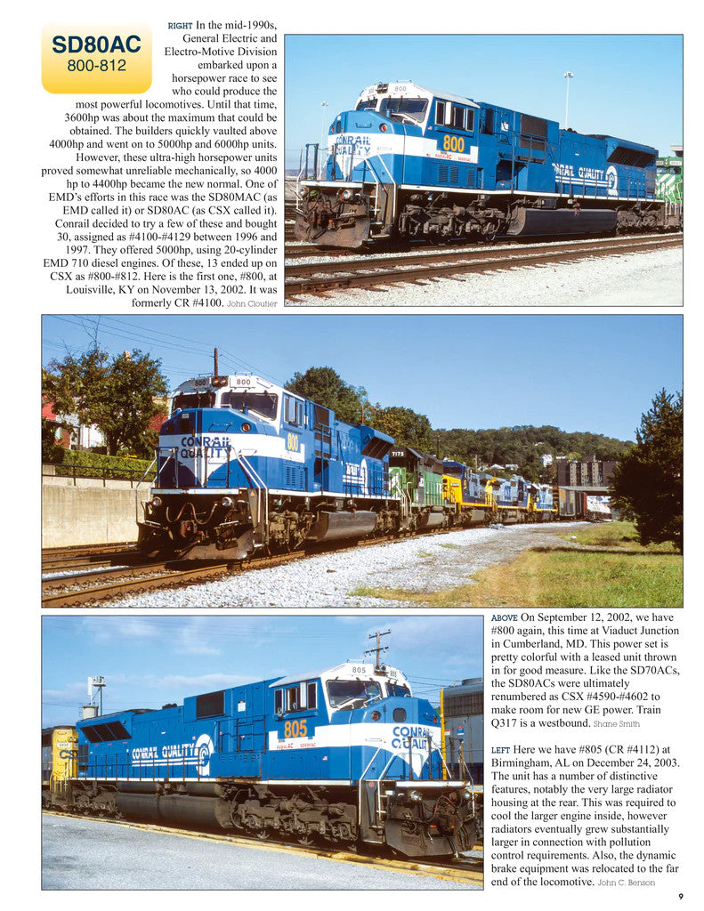 Morning Sun Books 1756 CSX Power In Color Volume 5: Locomotives Acquired From Other Railroads