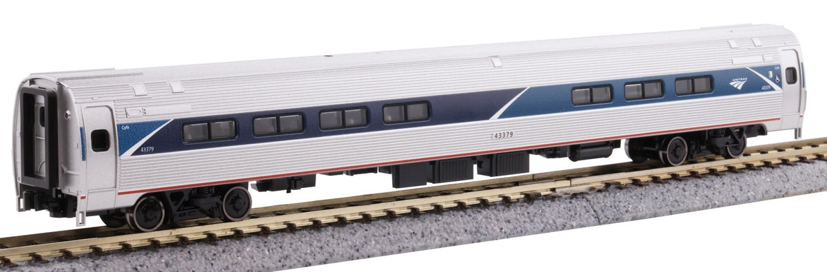 Kato N 106-8021 Amtrak Amfleet I "Phase VII" Paint Scheme 4 Car Bookcase Set