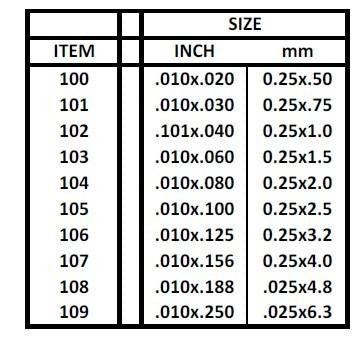 Evergreen Scale Models 101 - .010" X .030" Strip Styrene - 10 Pieces