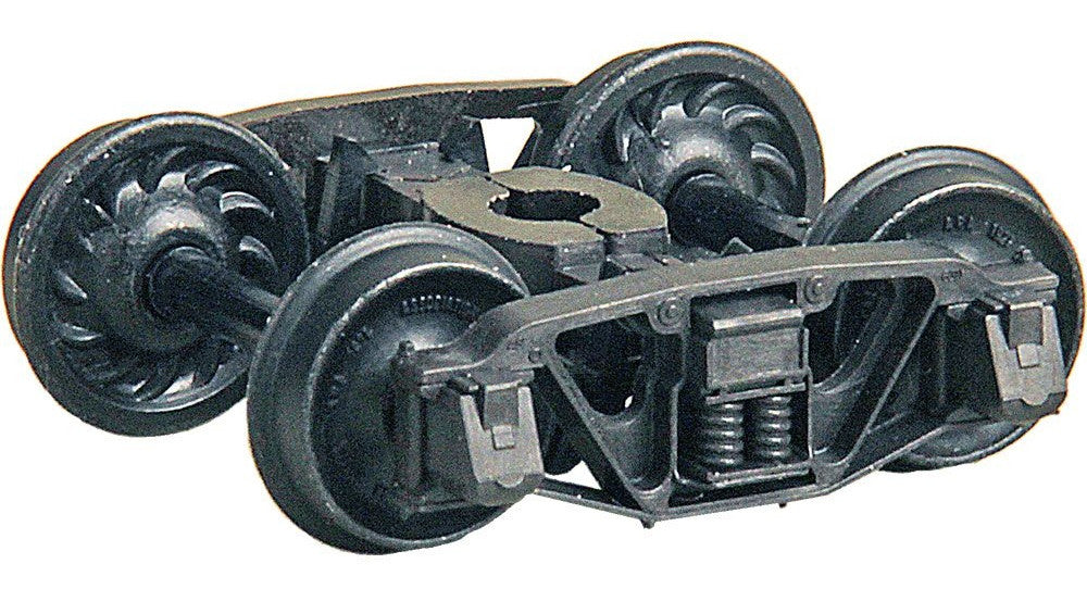 Kadee HO #1571 Andrews 1898 Self Centering Trucks with 33 inch Ribbed Back Code 88 Semi-Scale Wheels 'HGC' - 1 Pair