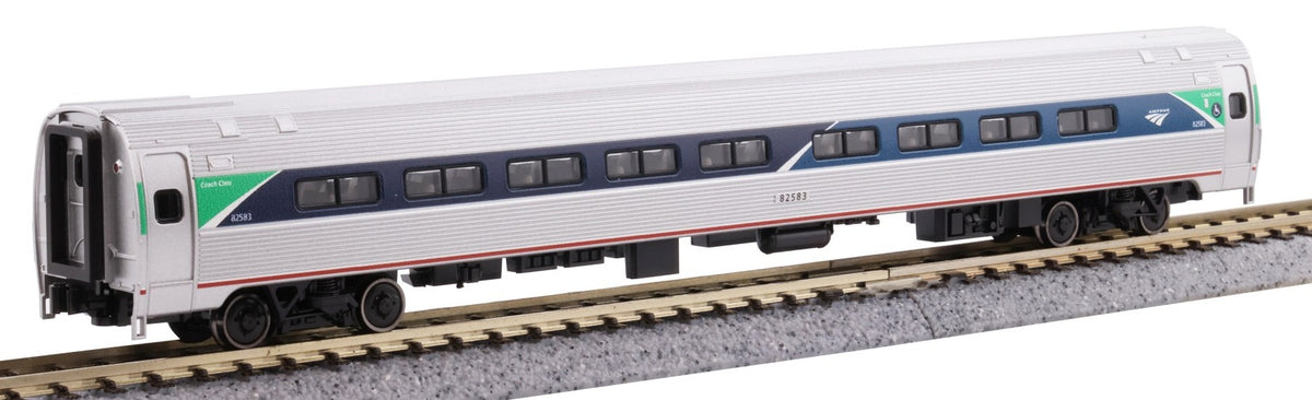 Kato N 106-8021 Amtrak Amfleet I "Phase VII" Paint Scheme 4 Car Bookcase Set