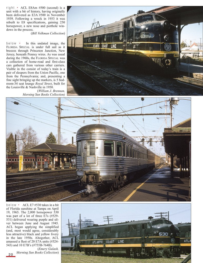 Morning Sun Books 1682 Seaboard Coast Line Through Passenger Service In Color