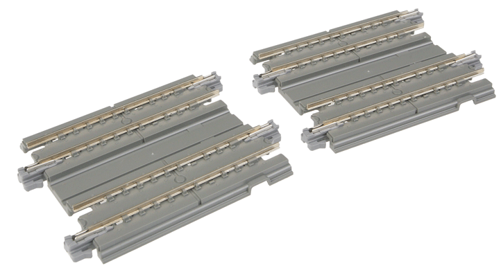 Kato N 20-044 Unitrack Straight Double Concrete Slab Track 2-7/16" - 2-Pack