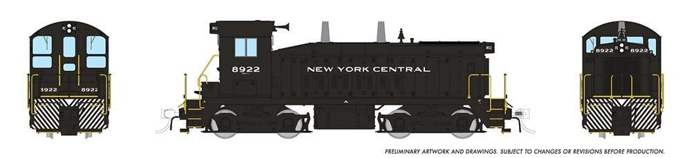 Rapido Trains Inc HO 27590 DCC/ESU LokSound V5 Equipped EMD SW9 Locomotive New York Central 'As Delivered' NYC #8922