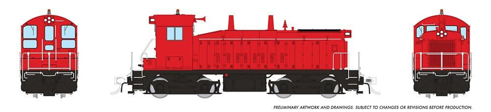 Rapido Trains Inc HO 27598 DCC/ESU LokSound V5 Equipped EMD SW9 Locomotive Industrial Red
