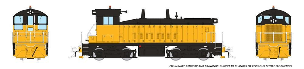 Rapido Trains Inc HO 27599 DCC/ESU LokSound V5 Equipped EMD SW9 Locomotive Industrial Yellow