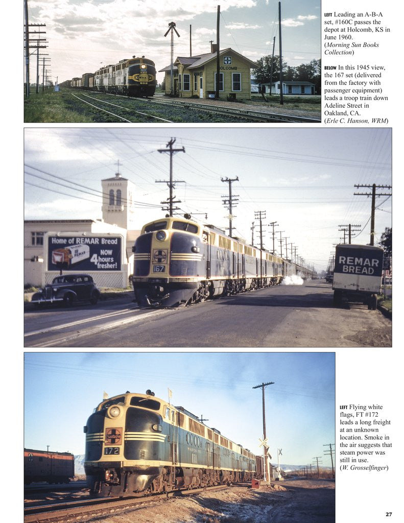 Morning Sun Books 1687 Santa Fe Power In Color Volume 2: Electro Motive E, F & Cowl Units