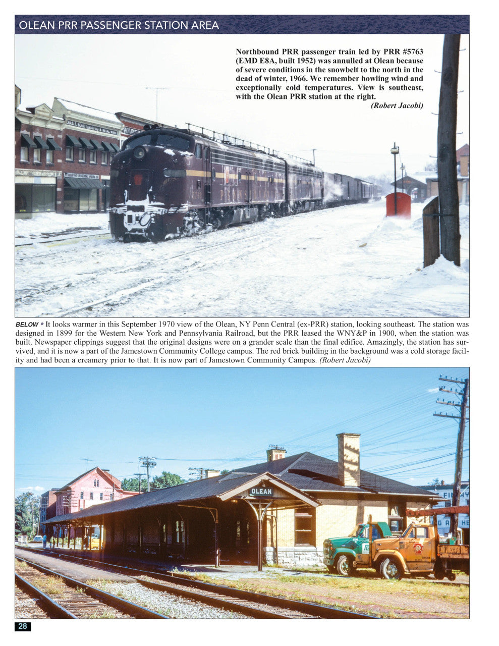Morning Sun Books 1779 Trackside around Olean, New York 1960s-1970s with Robert D. Jacobi and William R. Jacobi