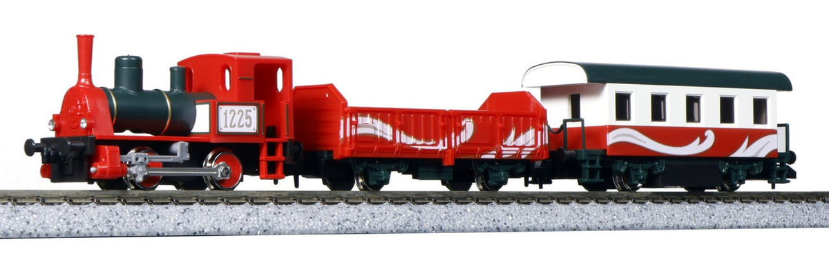 Kato N Pocket Line Trains 12-25 DC-only Christmas Train Set 3 Units