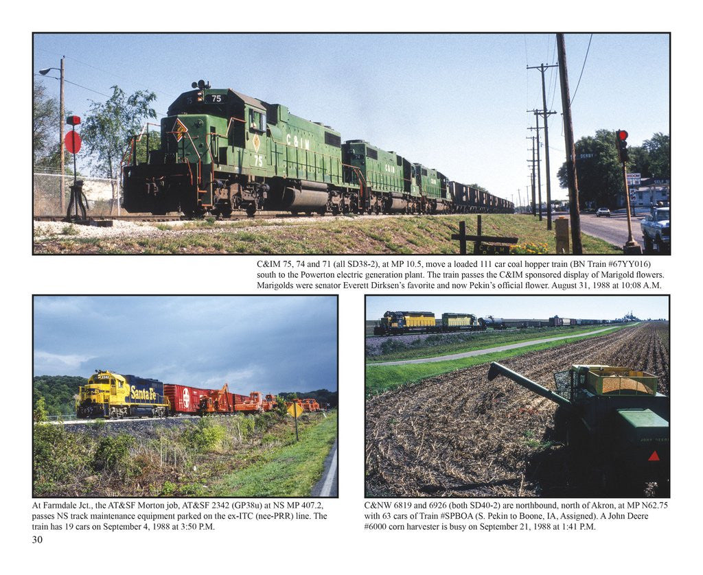 Morning Sun Books 'Soft Cover' 7537 Peoria Rails 1980-2012