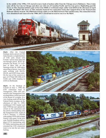 Morning Sun Books 1749 Mahoning Valley Rails In Color 1988-2006