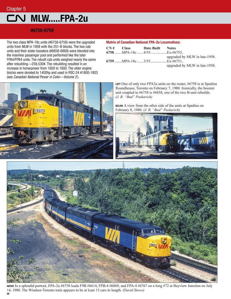 Morning Sun Books 1731 Canadian National Power In Color Volume 3: Covered Wagons - Passenger & Freight