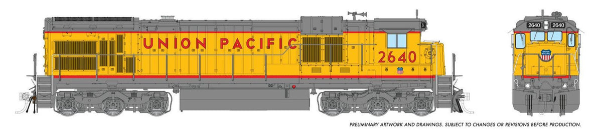 Rapido Trains Inc HO 42626 DCC/ESU LokSound V5 Equipped GE C36-7 Locomotive Union Pacific '1996 Renumber' UP #2609