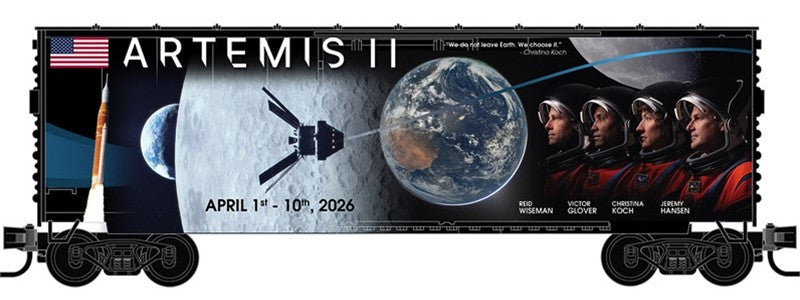 Micro Trains Line HO 310010003 Accurail AAR 40' Insulated Plug-Door Boxcar Artemis II Mission Commemorative - Kit
