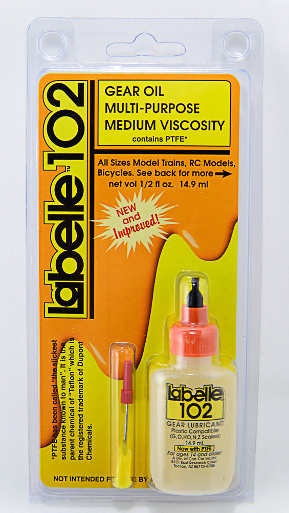 Labelle 102 All Scales Plastic Compatible Gear Lubricant with PTFE - 1/2 oz. 14.9 mL