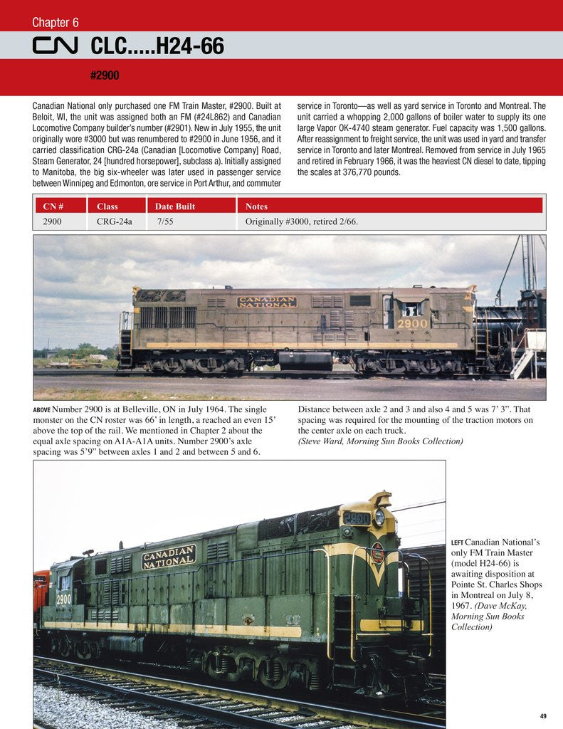 Morning Sun Books 1717 Canadian National Power In Color Volume 2: First Generation MLW and CLC Roadswitchers