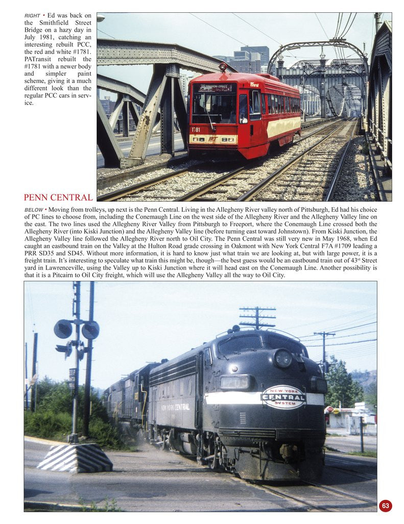 Morning Sun Books 1705 Trackside Around the Steel City with Ed Horm