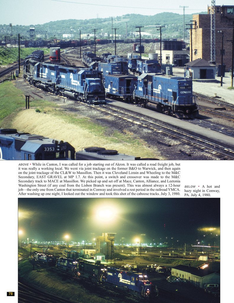 Morning Sun Books 1737 Penn Central and Conrail Trackside with Engineer Chip Syme