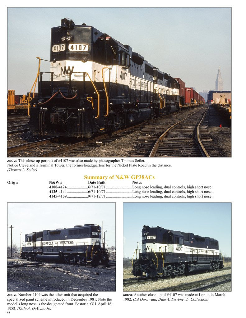 Morning Sun Books 1683 Norfolk & Western Railway in Color Volume 3 1955-82 2nd Generation Road Switchers and Newer Power