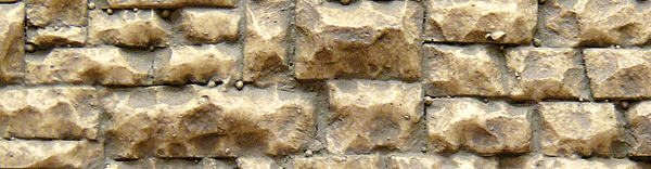 Chooch Enterprises 8252 Flexible Random Stone Wall w/Self-Adhesive Backing - Medium Stones