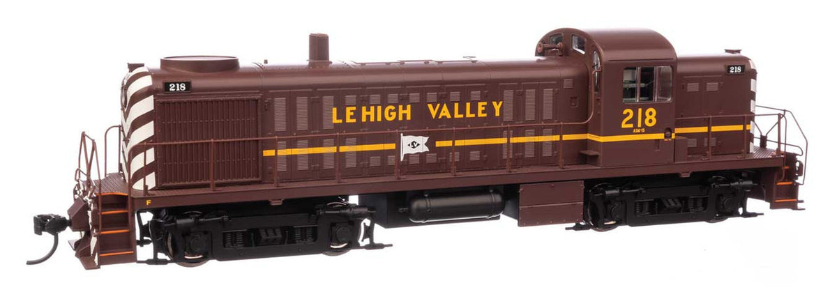 Walthers Mainline HO 910-10710 DCC Ready Alco RS2 Locomotive Lehigh Valley #218 w/water-cooled stack