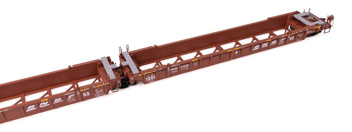 Walthers Mainline HO 910-55819 NSC Articulated 3-Unit 53' Well Car BNSF Railway BNSF #211550