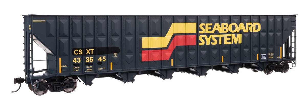 Walthers Mainline HO 910-56374 73' Greenville 7,000 Cubic Foot Wood Chip Hopper CSX Transportation CSXT #433545 (Patched Seaboard System)