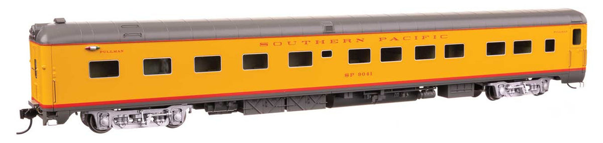 WalthersProto HO 920-18921 85' Pullman-Standard 10-6 Sleeper with Blunt End Southern Pacific with silver trucks SP #9041
