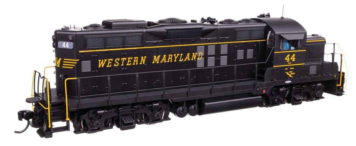 WalthersProto HO 920-49736 DCC Ready EMD GP9 Phase II Western Maryland WM #44 'Black w/ Speed Lettering'