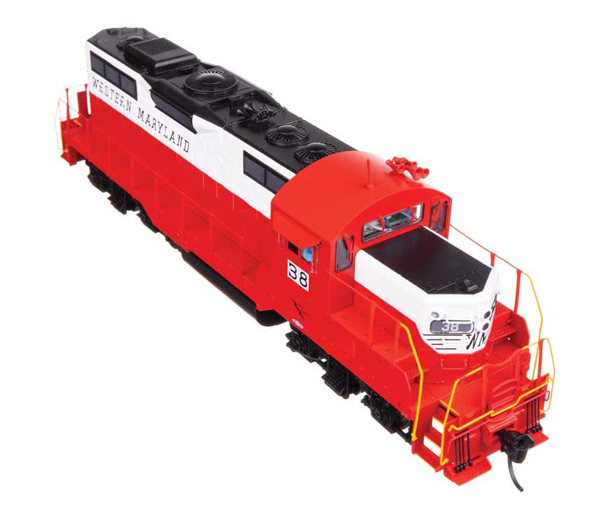 WalthersProto HO 920-49738 DCC Ready EMD GP9 Phase II Western Maryland WM #38 'Red/White/Black'