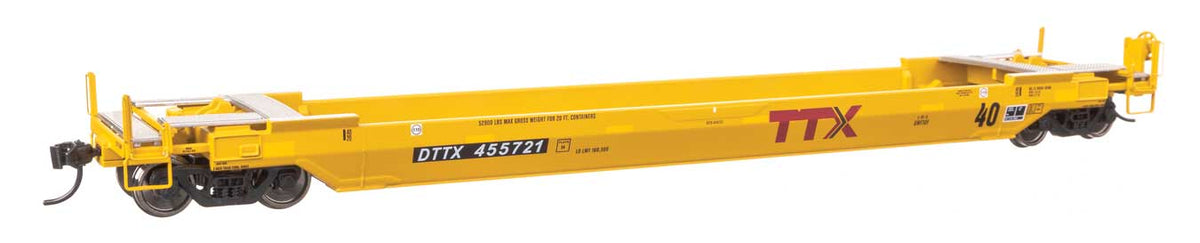 WalthersProto HO 920-109139 Gunderson Rebuilt All-Purpose 40' Well Car TTX DTTX #455721