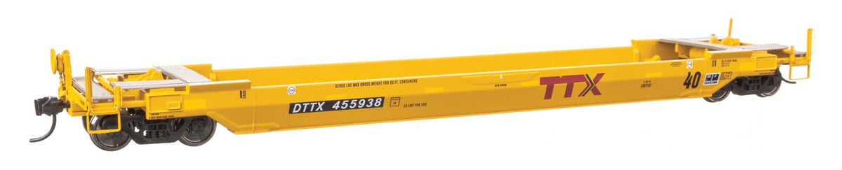 WalthersProto HO 920-109140 Gunderson Rebuilt All-Purpose 40' Well Car TTX DTTX #455938
