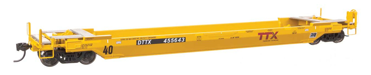 WalthersProto HO 920-109143 Gunderson Rebuilt All-Purpose 40' Well Car TTX "Forward Thinking" DTTX #455643