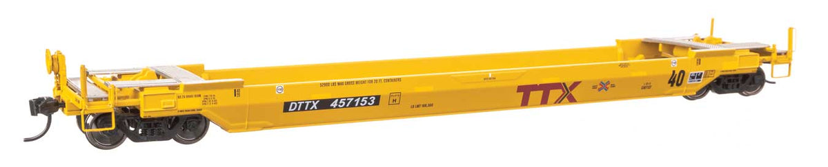 WalthersProto HO 920-109147 Gunderson Rebuilt All-Purpose 40' Well Car TTX "New Logo w/Railbox Logo" DTTX #457153