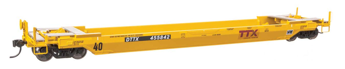 WalthersProto HO 920-109151 Gunderson Rebuilt All-Purpose 40' Well Car TTX "Patched" DTTX #455842