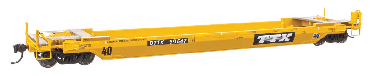 WalthersProto HO 920-109155 Gunderson Rebuilt All-Purpose 40' Well Car TTX "Old Logo" DTTX #59547