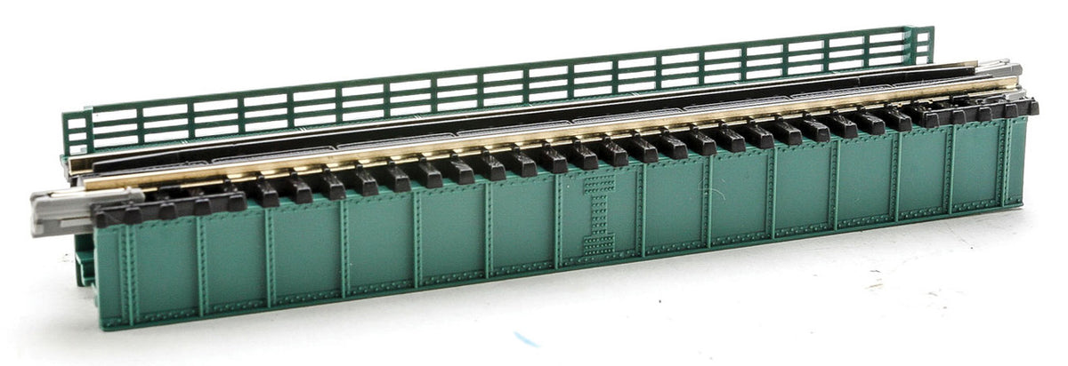 Kato N 20-461 Unitrack Single Track Deck Plate Girder Bridge Green 124mm 4-7/8"