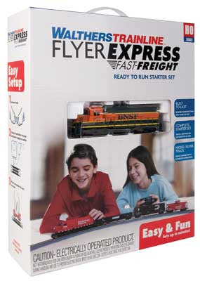 Walthers TrainLine HO 931-1210 Flyer Express Train Set BNSF Railway