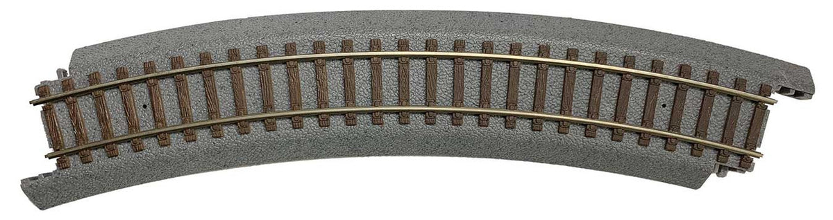 WalthersTrainline HO 931-1352 Power-Loc Code 100 Nickel Silver Track 18" Radius Curve 4-Pack