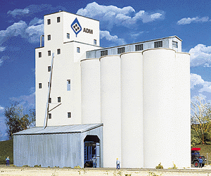 Walthers Cornerstone N 933-3225 ADM Concrete Grain Elevator - Kit