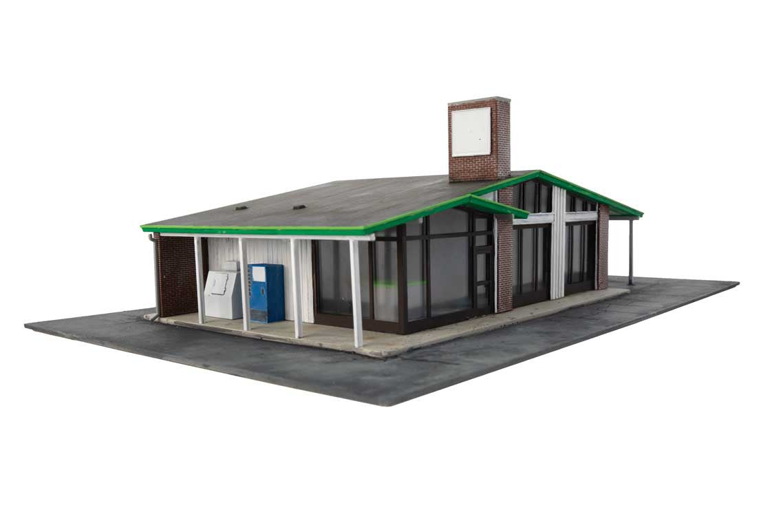 Walthers Cornerstone HO 933-3542 Modernized Gas Station - Kit