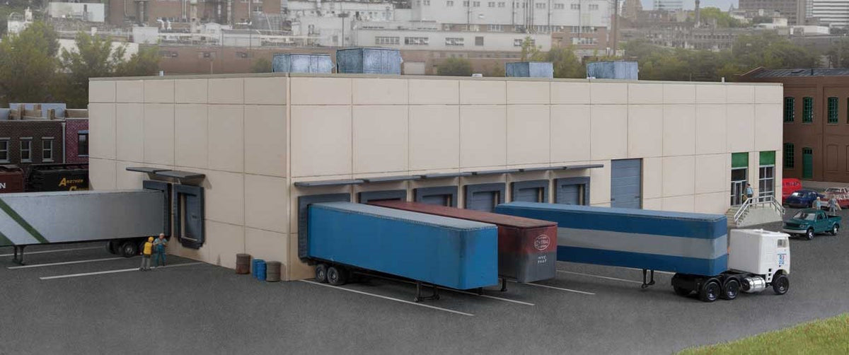 Walthers Cornerstone N 933-3862 Modern Concrete Warehouse - Kit