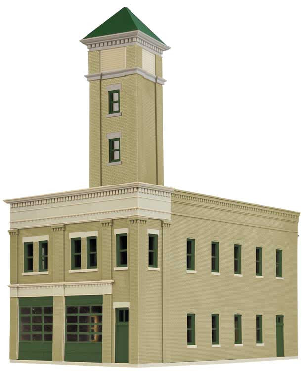 Walthers Cornerstone HO 933-4022 Two-Bay Fire Station - Kit