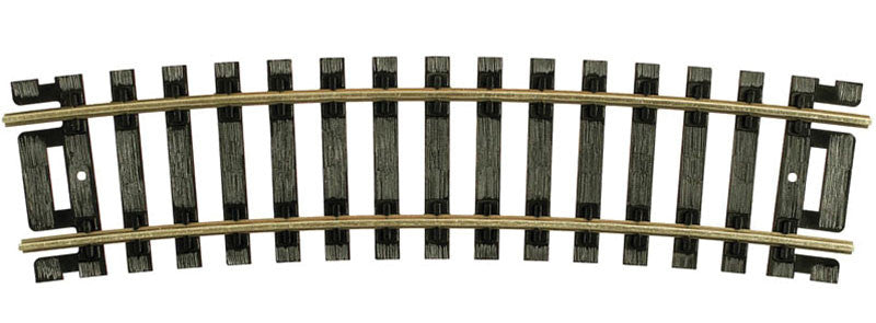 Atlas HO 834 Code 100 Snap Track Nickel-Silver Rail Black Ties 1/2 Section 18" Radius Curve - 4-Pack